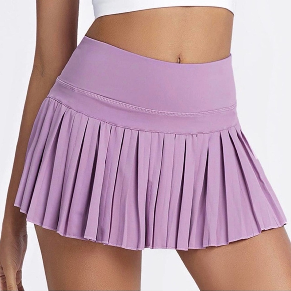 Pleated Athletic Skirt in Lavender